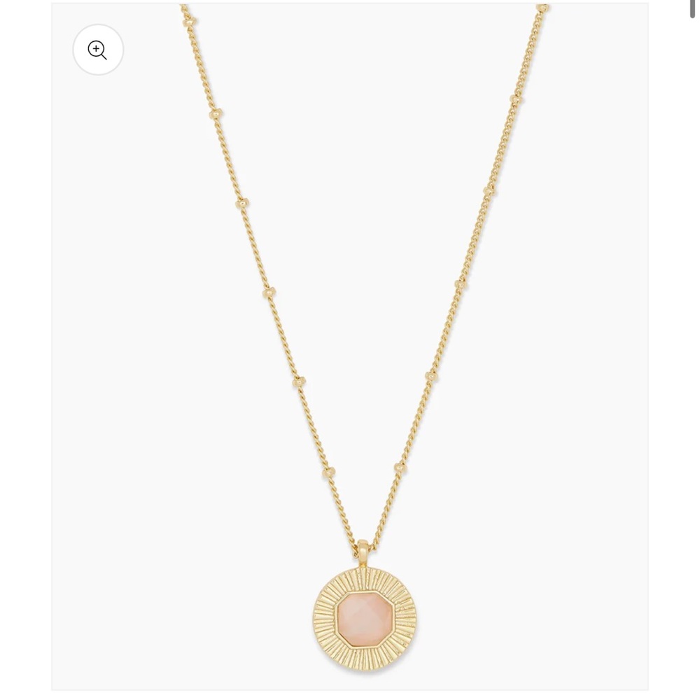 Gorjana Power Gemstone Coin Necklace